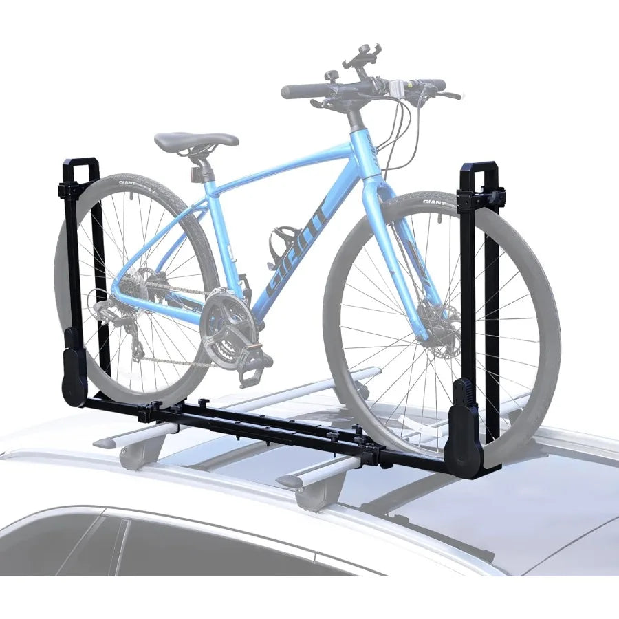 Roof Bike Rack Mount Upright Rooftop Bike Rack with Two Arms 1 Bike Carrier Car Roof Bicycle for Car SUV Only Suitable for Remo