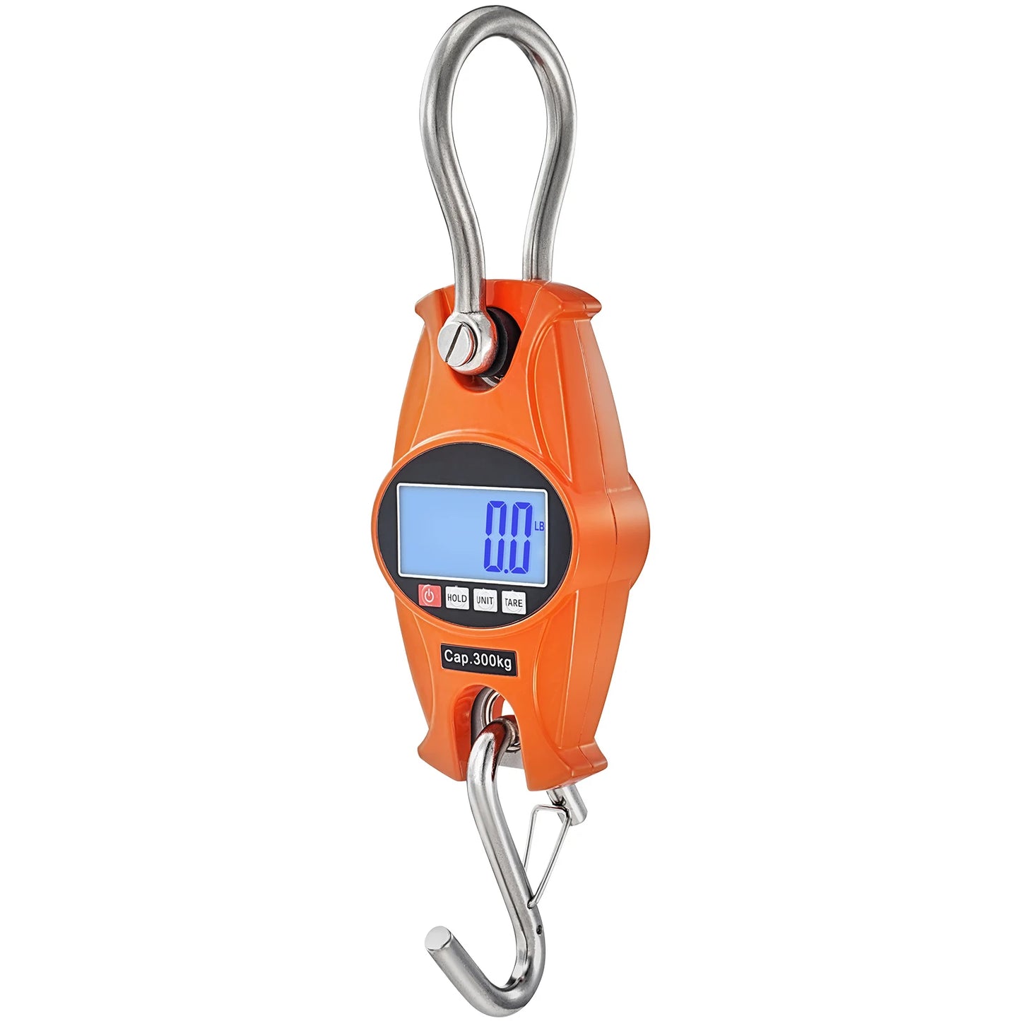 SucceBuy 300/400kg Digital Crane Scale Industrial Hanging Scale Handheld Mini Crane with Hooks Screen for Outdoor Fishing Garage
