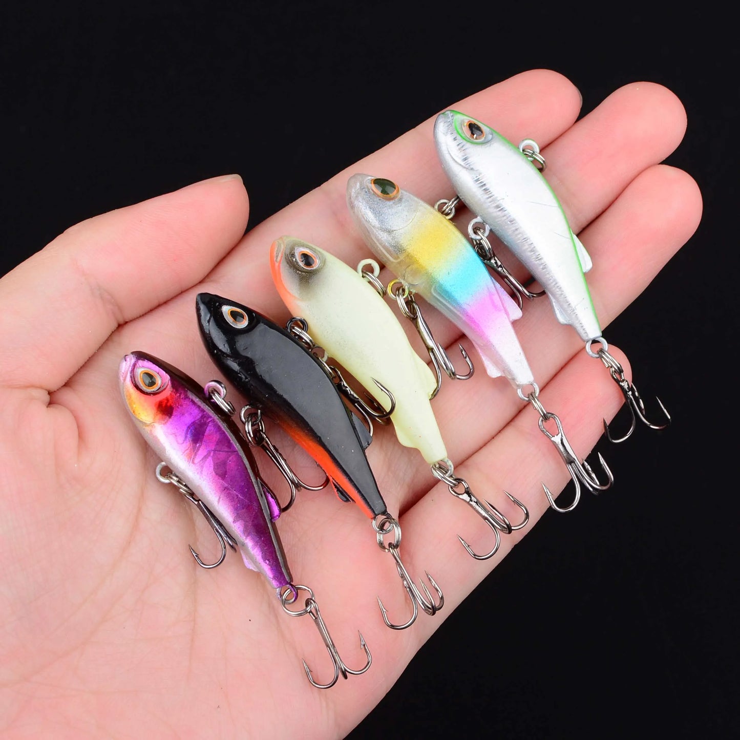 1Pc Mini VIB Fishing Lure Vibration Artificial Baits Winter Ice Fishing Wobblers Bass Crankbait Fishing Tackle