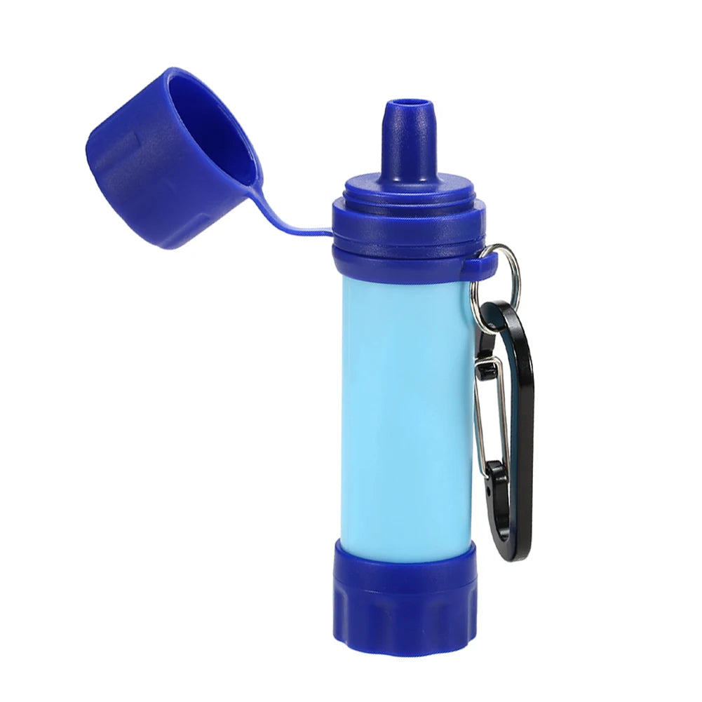 Outdoor Personal Drinking Water Filtering Tools Survival Water Filter with Straw