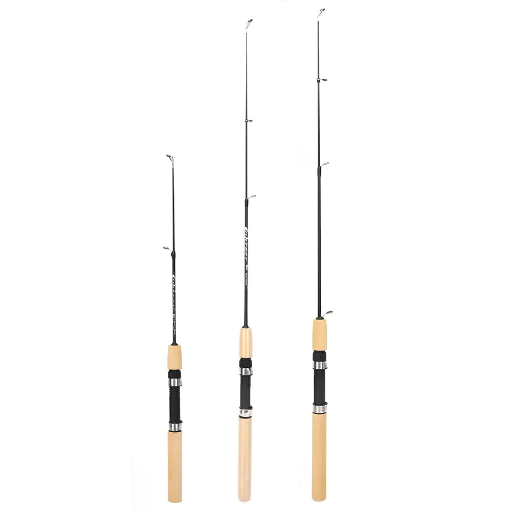 60/80/100cm Ice Fishing Pole Portable Carbon Fish Pole Light Weight River Comfortable Grip Carp Tackle Pesca Fishing Equipment
