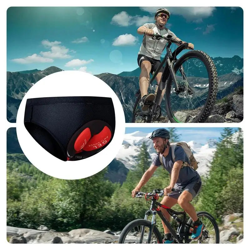Biker Cycle Undershorts Padded Biking Shorts Breathable Cycling Underwear Adsorbent Biking Liner Shorts Comfortable Biking