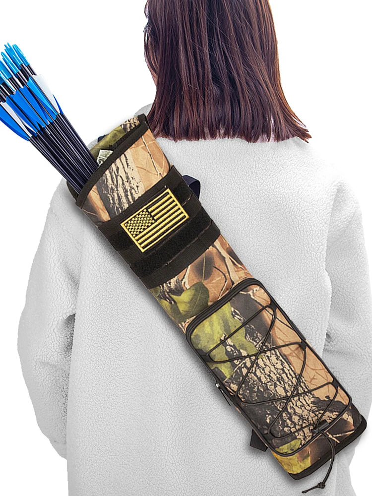 Archery Quiver Bag Bottom Thickening Compound Recurve Bow Holder Adjustable Strap for Outdoor Archery Hunting Accessories