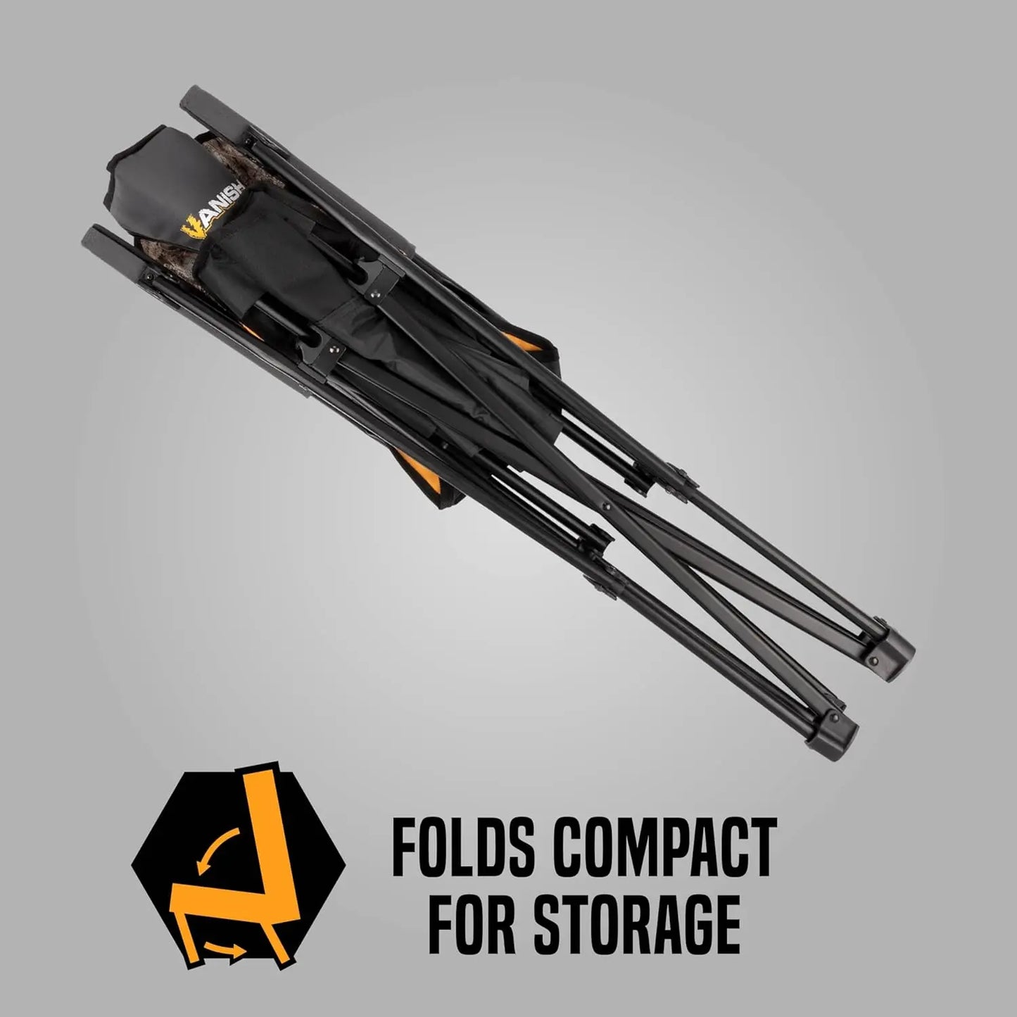 Vanish Padded Armchair with Backrest, Realtree Edge Camo