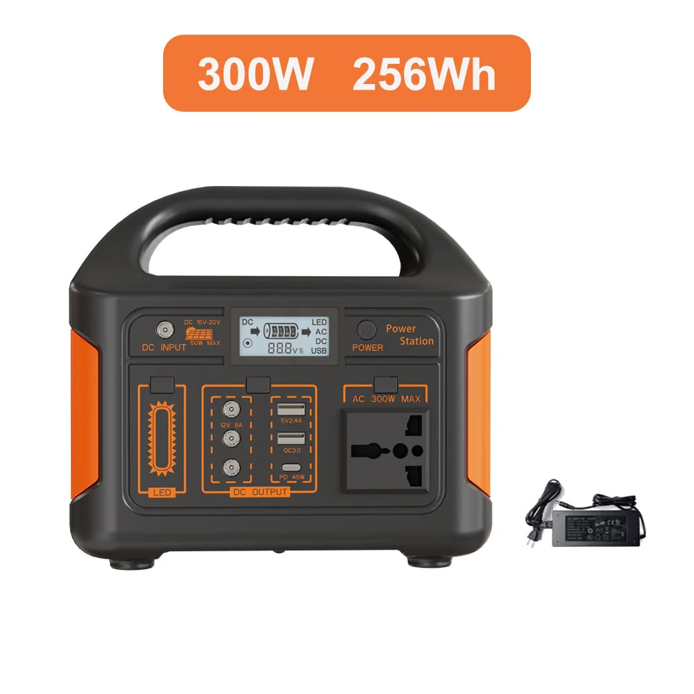 Gaiaray 500W 300W Portable Power Station AC 110V Solar Generator LiFePO4 Battery UPS Emergency Charging Station For Camping Home