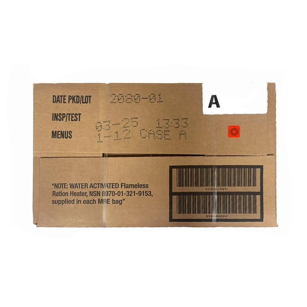 2026 US Military Surplus MRE Meals Ready to Eat Case with Heater Emergency Food Ration Bulk Supply for Camping Outdoor