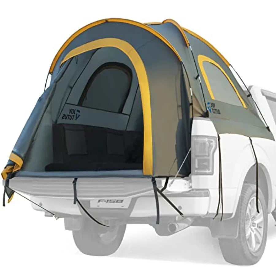 Pickup Truck Tent 2.0 Waterproof PU2000mm Double Layer for 2 Person Portable Truck Bed Tent with Rainfly 5.5'-5.8' Camping Pref