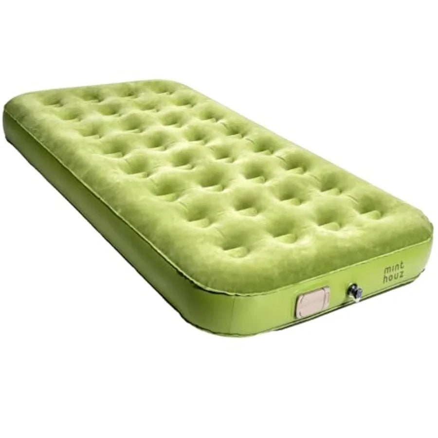 Ultra-Thick 9.8 Self-Inflating Sleeping Pad with Electric Pump for Car Camping Travel One-Click Inflate/Deflate in 1-2 Mins Dur