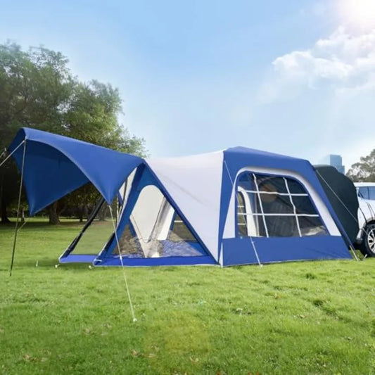 SUV Tent for Camping SUV Camping Tent with Awnings Waterproof Blow Up Tent Easy Setup Car Truck Camping Tent