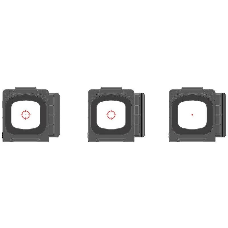 Gideon Optics Mediator Red Dot Multi-Reticle Sight 1x16mm Reflex Sight for Hunting Closed Emitter Fit for ACRO & Picatinny Rail
