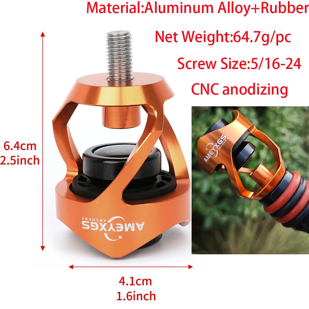 CNC Balance Bar Absorber Shock Bow Riser Damper for Outdoor Archery Recurve Bow Shooting Compound Bow Hunting Accessory