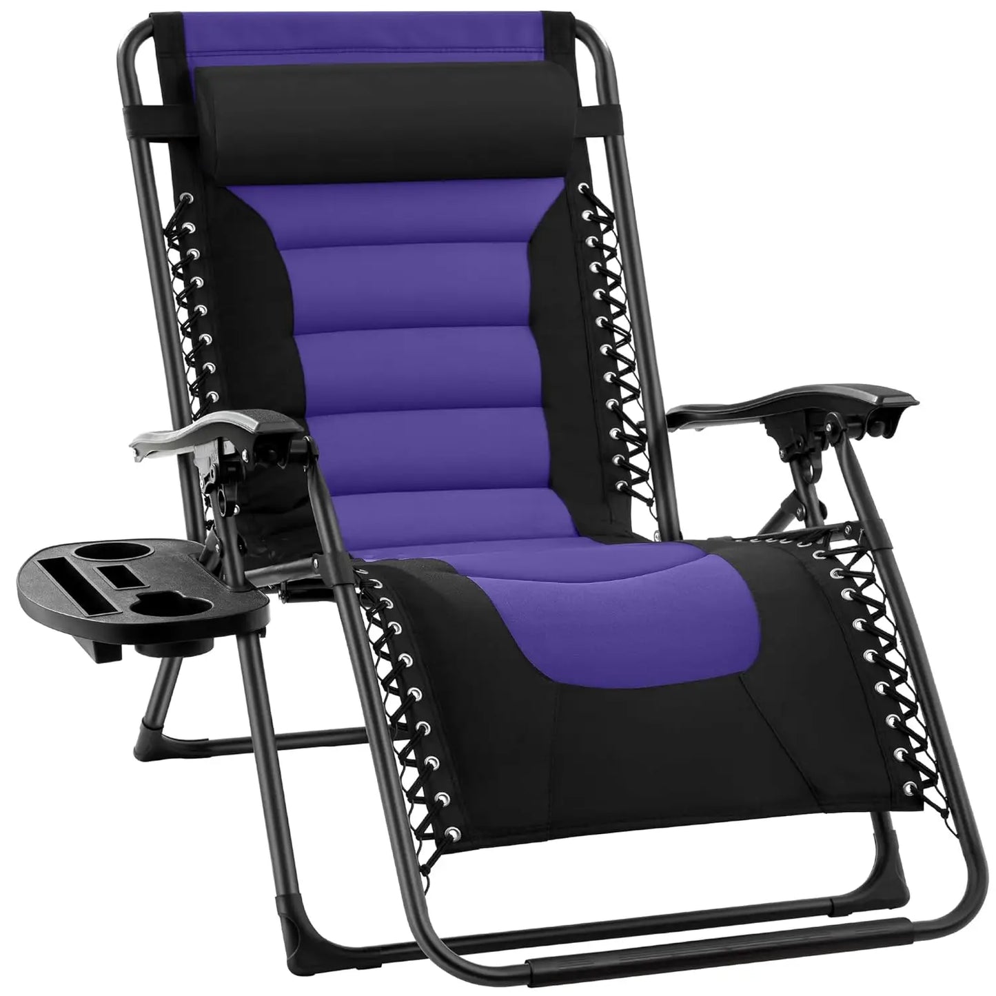 Oversized Padded Zero Gravity Chair, Folding Outdoor Patio Recliner, XL Anti Gravity Lounger for Backyard, Customized