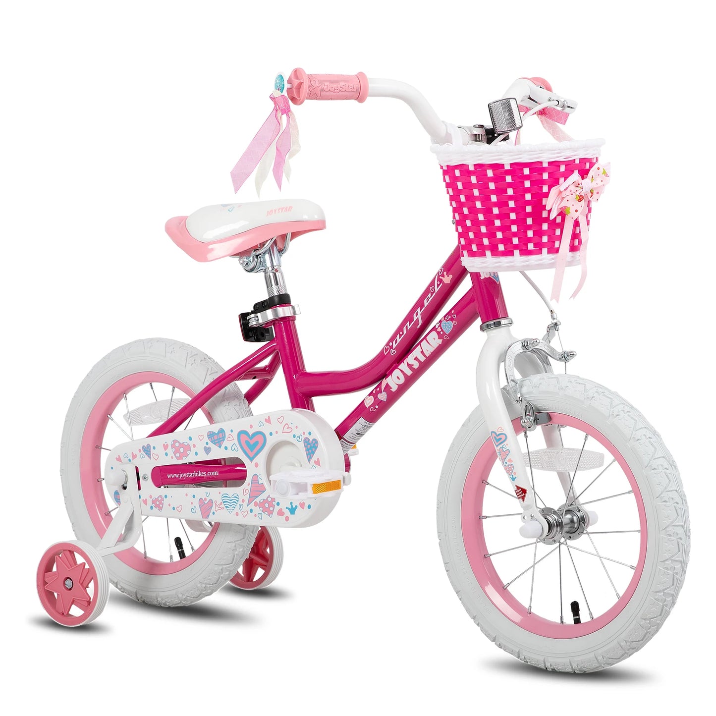 US warehouse Colorful Girls Bike with Basket & Training Wheels 12 14 16 18 Inch Kids Bike Foot Brake Child Children Bicycle