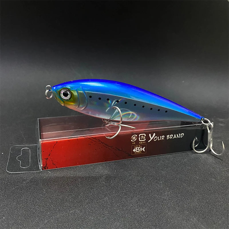 130mm 48g Pencil Fishing Lures Saltwater Trout Pesca Artificial Twitchbait 3D Floating Wobblers for Twitch Fishing Equipment