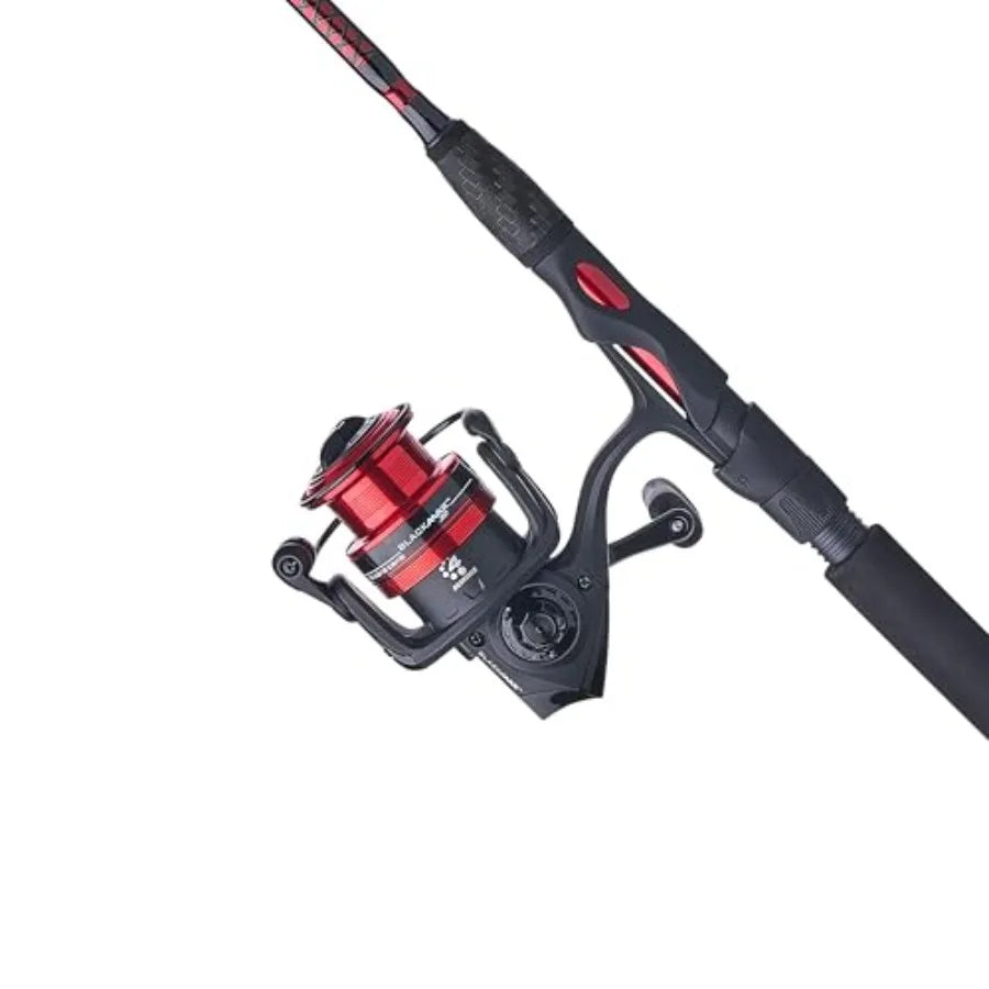 Carbon Walleye Spinning Reel and Fishing Rod Combo for Freshwater Fishing Black High-Performance Precision Engineering
