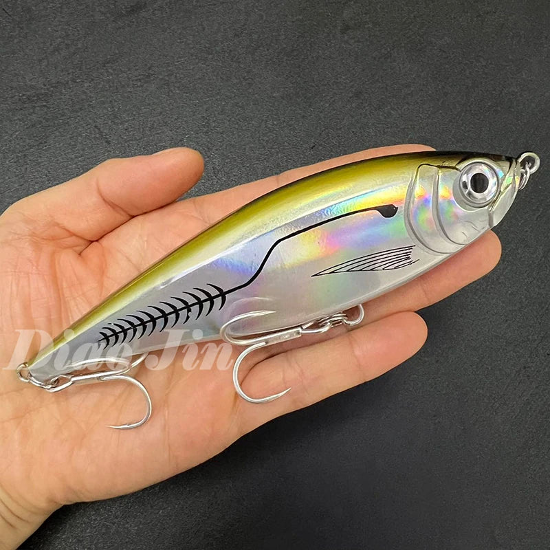 130mm 48g Pencil Fishing Lures Saltwater Trout Pesca Artificial Twitchbait 3D Floating Wobblers for Twitch Fishing Equipment