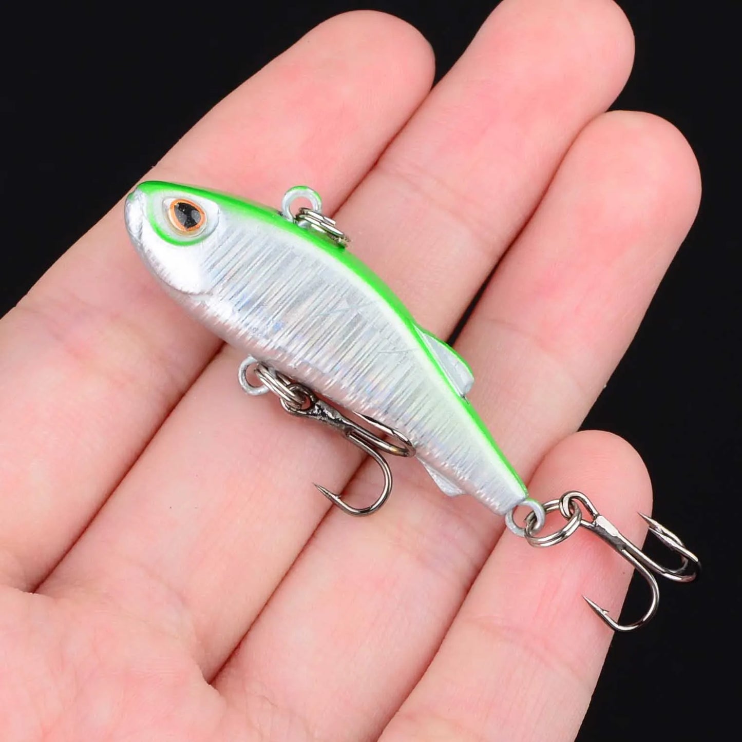 1Pc Mini VIB Fishing Lure Vibration Artificial Baits Winter Ice Fishing Wobblers Bass Crankbait Fishing Tackle