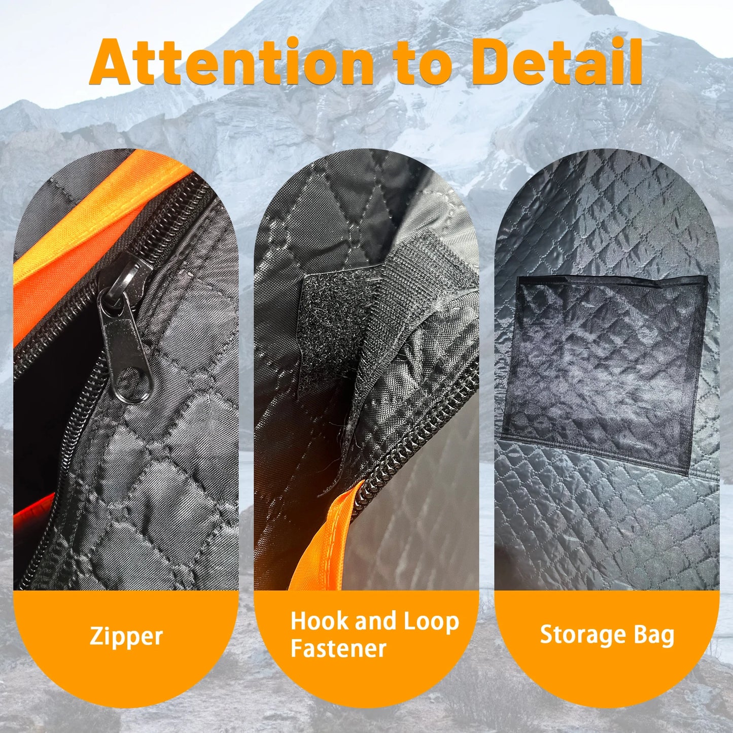 PAKICETUS Portable Outdoor Ice Fishing Shelter With Windproof Windows & Carry Bag Spacious Interior With Ventilation