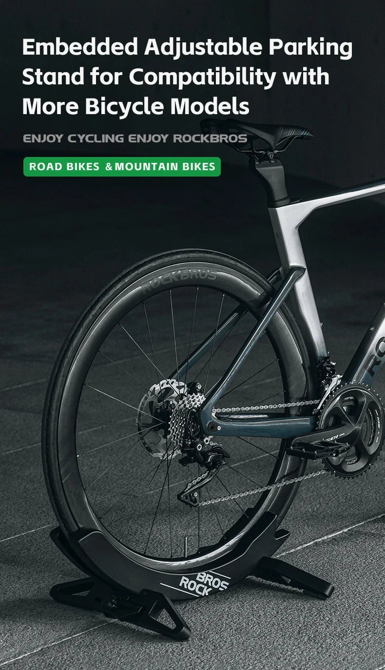 ROCKBROS Bicycle Park Rack Indoor Bike Storage Parking Stand 30-80 MM Width Adjustable For MTB Road Bike Bicycle Accessories