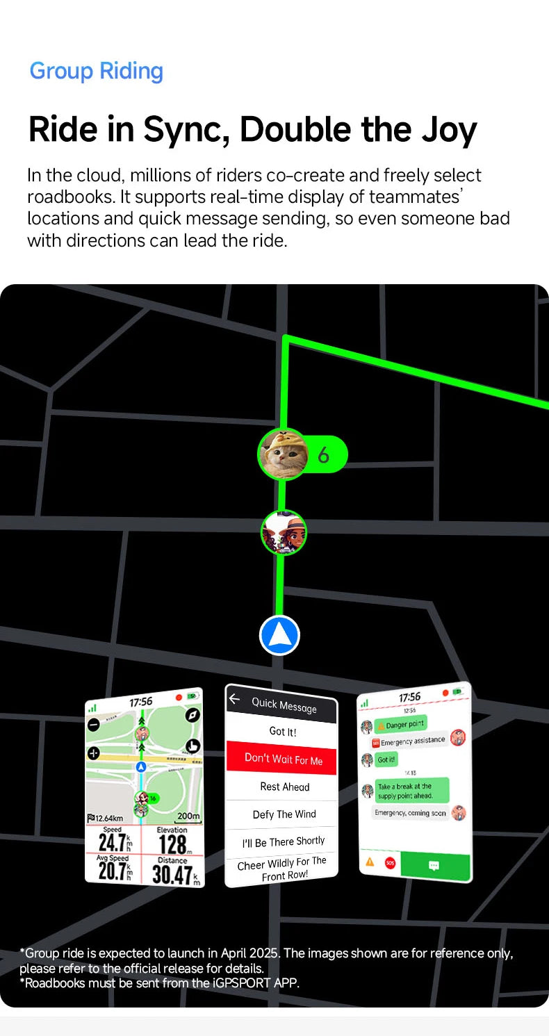 iGPSPORT Bicycle GPS Computer BiNavi Touchscreen Map Navigation 35 Hours Battery Life  IPX7 Waterproof Route Planning