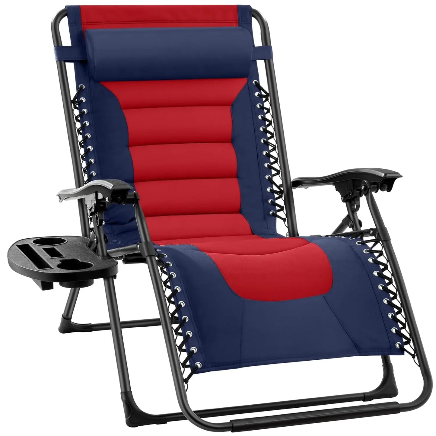 Oversized Padded Zero Gravity Chair, Folding Outdoor Patio Recliner, XL Anti Gravity Lounger for Backyard, Customized