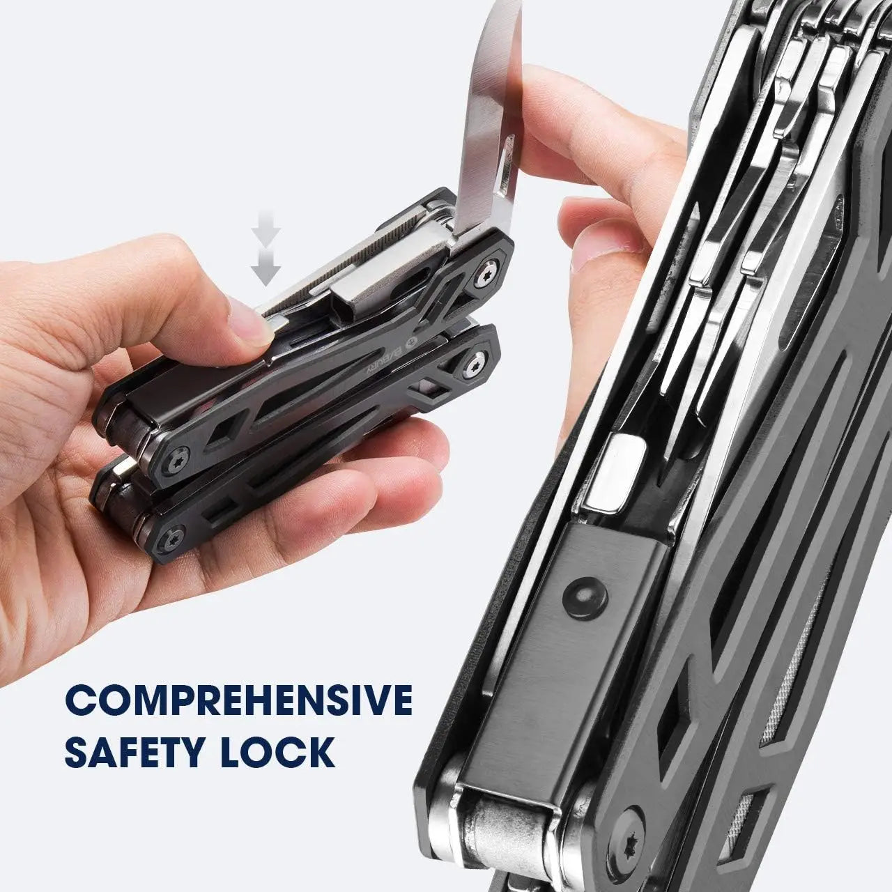 Christmas Gifts for Men, 21-in-1 Stainless Steel Multitool with Pocket Knife, EDC Survival Tool for Camping, Fishing, Repair