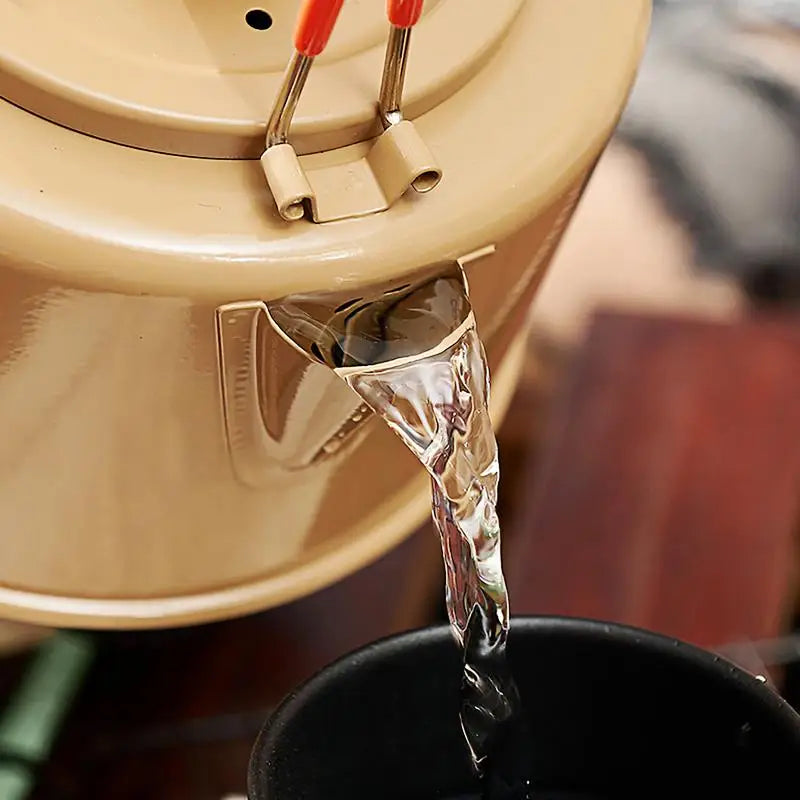 Camping Water Kettle 1.1L Pinic Kettle Tea Coffee Pot Aluminium Alloy Teapot Outdoor Kettles Coffee Maker Cookware for camping