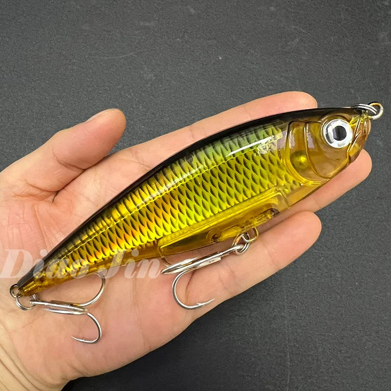 130mm 48g Pencil Fishing Lures Saltwater Trout Pesca Artificial Twitchbait 3D Floating Wobblers for Twitch Fishing Equipment