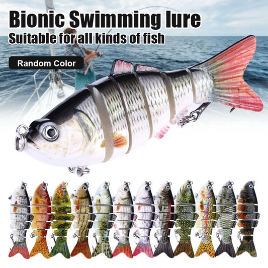 5pcs Bionic Lures random color Realistic fish shape Fishing Bait Float Lure Bionic Bait Accessories for All Kinds of Fish
