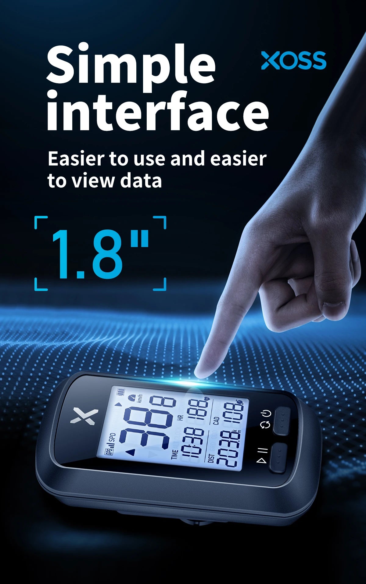 XOSS G plus G bike GPS Bicycle Computer Wireless Speedometer IPX7 Waterproof cycling GPS Cycling Odometer Bicycle speedometer