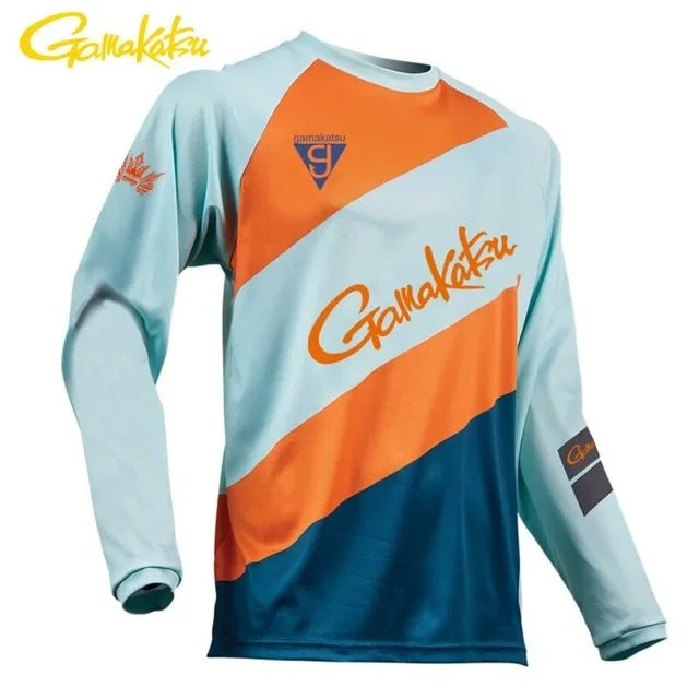 Long Sleeve Fishing Wear Male Outdoor Sports Shirts Clothing Anti UV Breathable Cycling Hunting Hiking Clothes