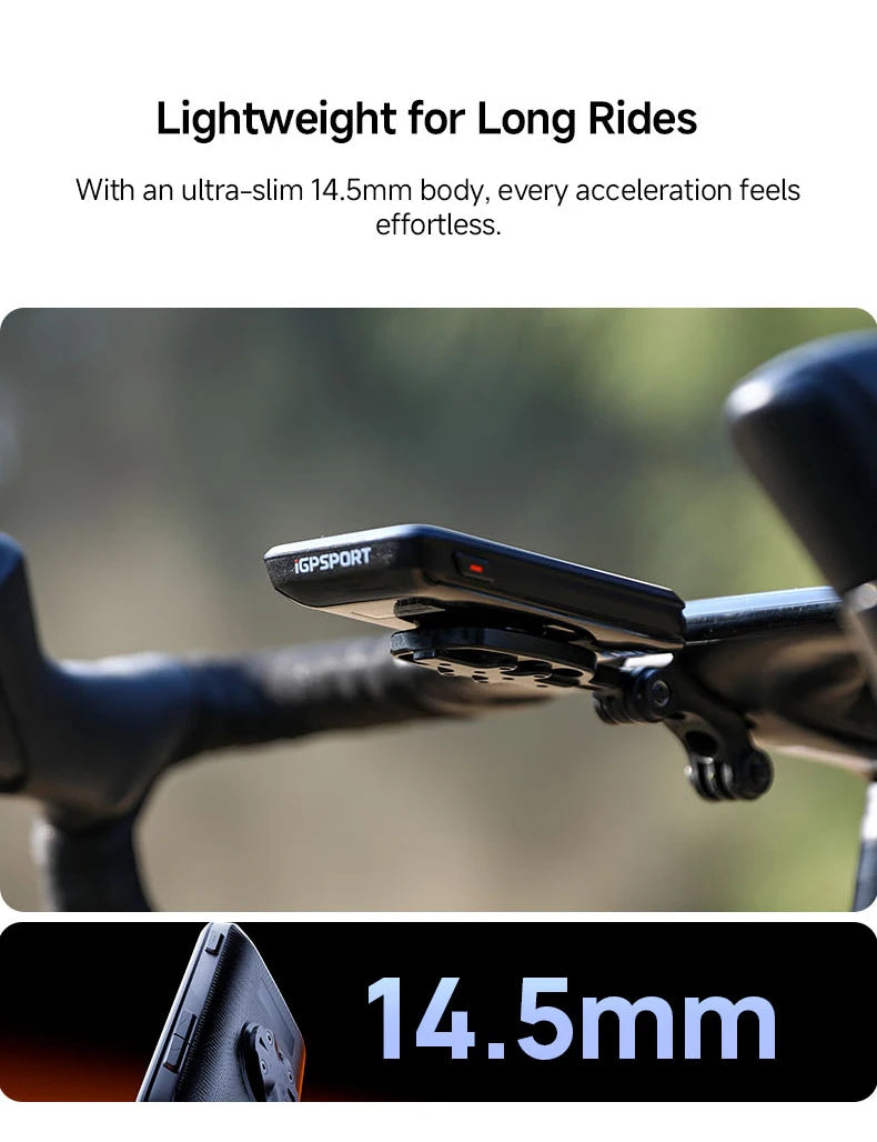 iGPSPORT Bicycle GPS Computer BiNavi Touchscreen Map Navigation 35 Hours Battery Life  IPX7 Waterproof Route Planning