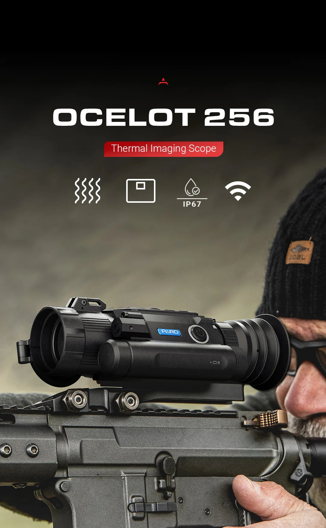 PARD Ocelot 256 Thermal Imaging Scope without Rangefinder 19mm lens Sensor 256*192 6000J Recoil Resistance WIFI Weatherproof