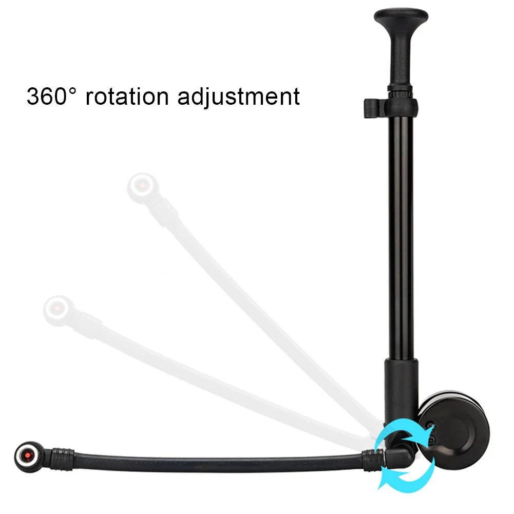Portable High-pressure 300PSI MTB Bike Air Pump with Gauge for Mountain Bike Front/Rear Suspension Cycling Shock Pump Inflator