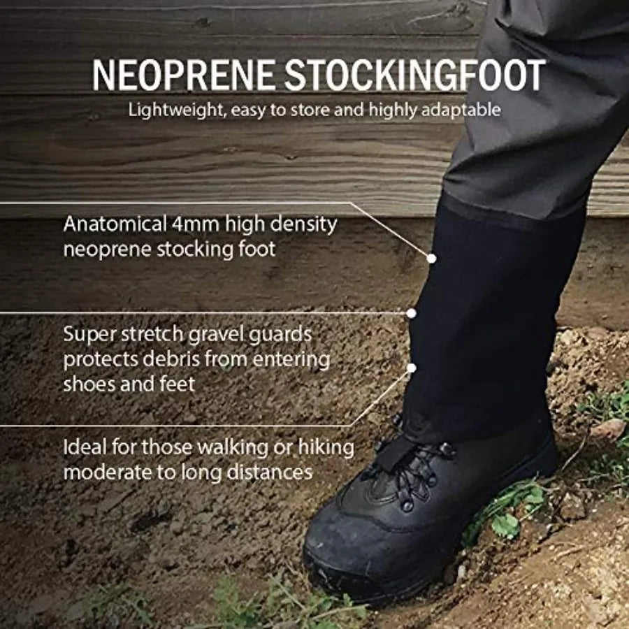 Wadertek Convertible Wader Breathable Heavy Duty Stockingfoot Fishing Wader Olive Green Waterproof and Durable for All-Day Fish