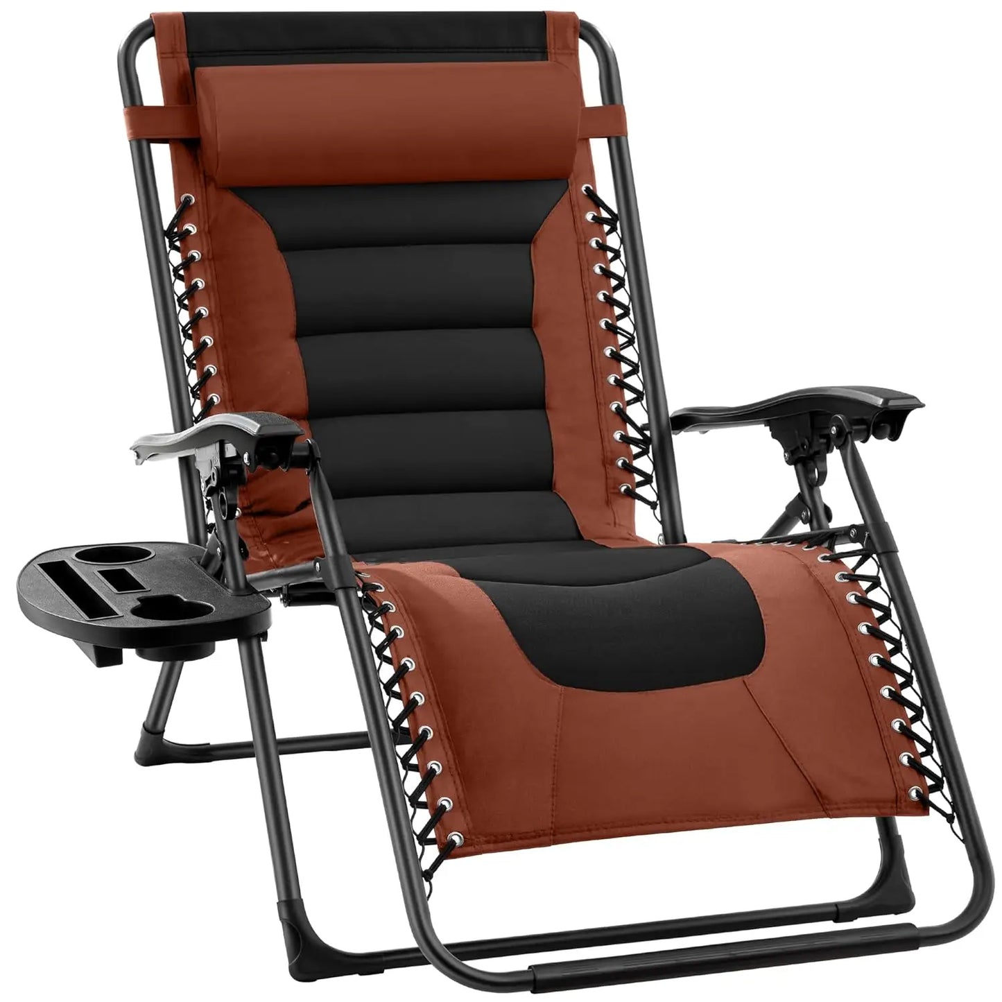 Oversized Padded Zero Gravity Chair, Folding Outdoor Patio Recliner, XL Anti Gravity Lounger for Backyard, Customized