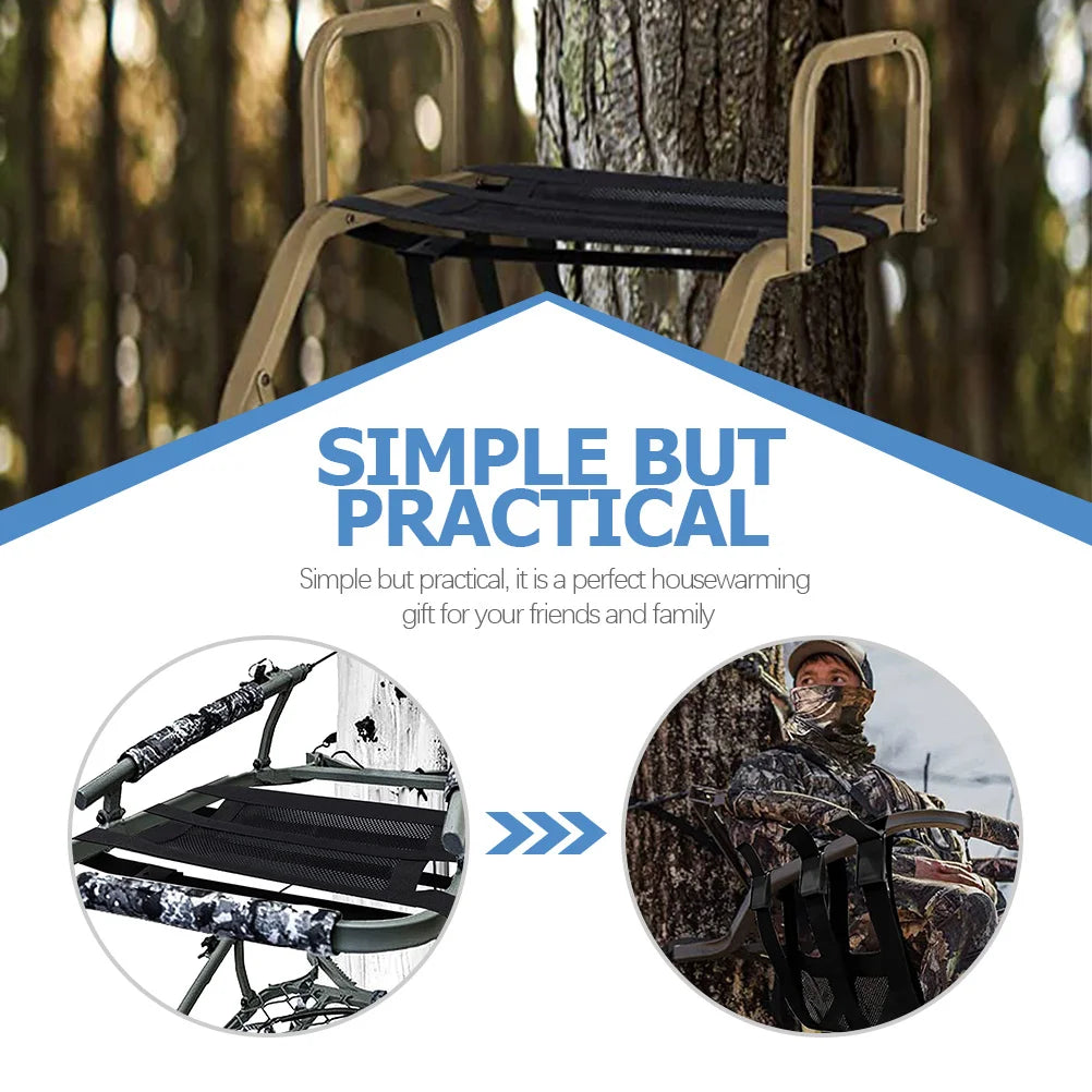 Adjustable Tree Stand Chair Breathable Foldable Durable Outdoor Hunting Climbing Chair Replacement Tree Stand Outdoor Supply