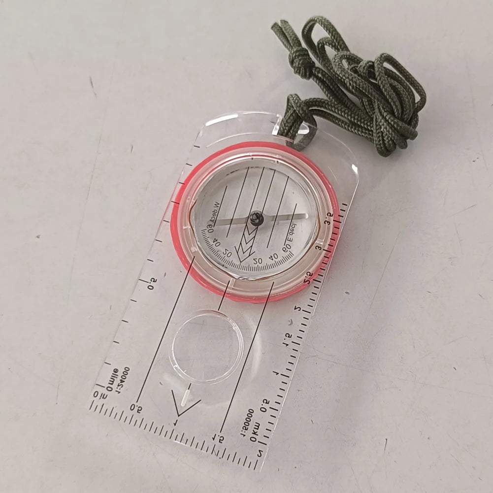 Luminous Compass for Expedition Shockproof Outdoor Adventure Warehouse Compass High Accuracy Multifunctional for Hiking Survival