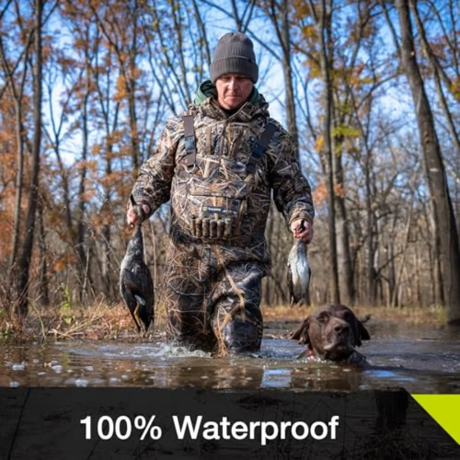 Hunting Chest Waders for Men with 800G Insulation Waterproof Neoprene Camo Bootfoot Wader