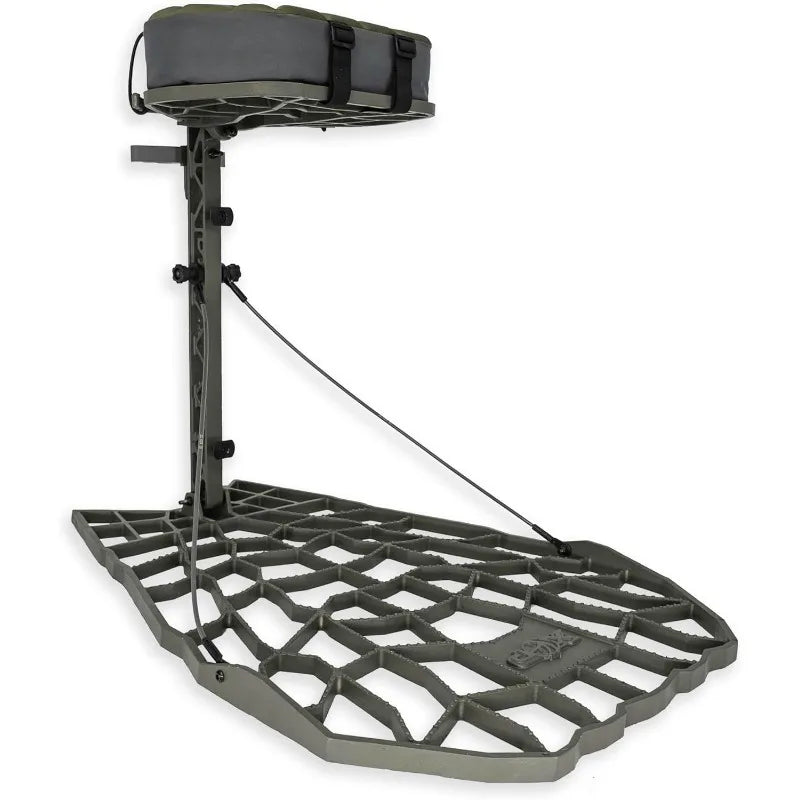 XOP Air Raid Evolution - Cast Aluminum Hang On Tree Stand for Hunting - Deluxe Deer Stand, Platform Dimensions - 21.5" X 31"