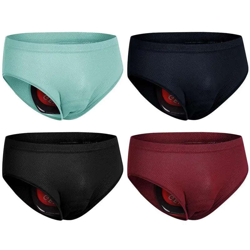 Biker Cycle Undershorts Padded Biking Shorts Breathable Cycling Underwear Adsorbent Biking Liner Shorts Comfortable Biking