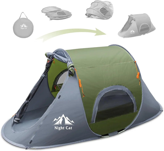 Waterproof Instant Pop-Up Camping Tent for 1 Person, Easy Setup Outdoor Shelter