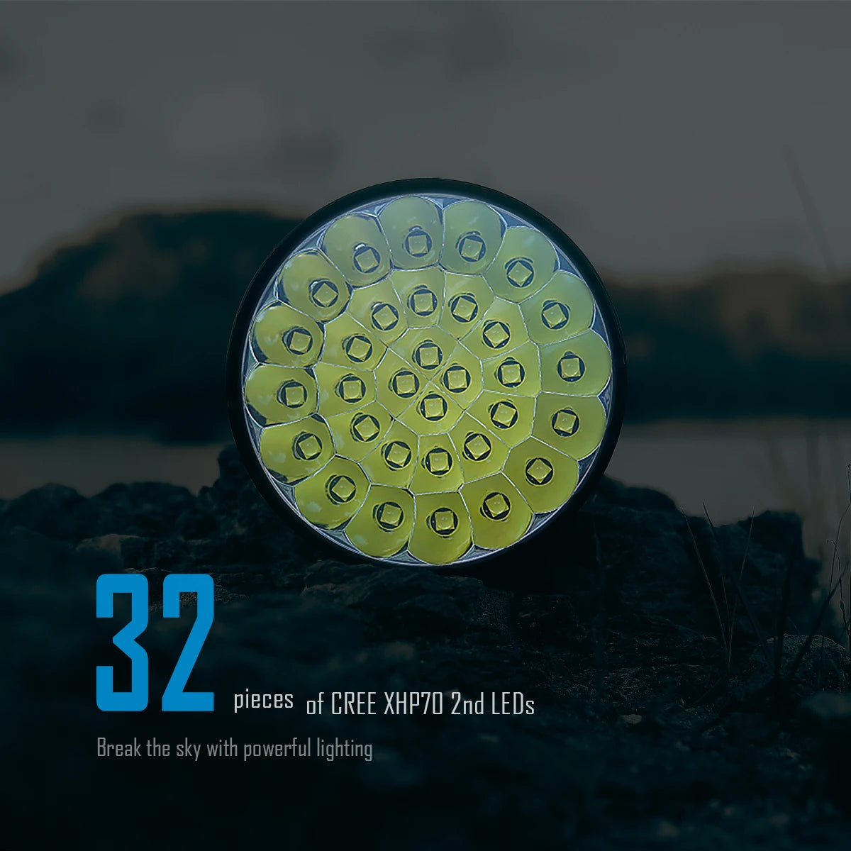IMALENT MS32 200000 Lumen Super Bright Flashlight Range 1618m High Power Flashlight LED rechargeable Professional Searchlight
