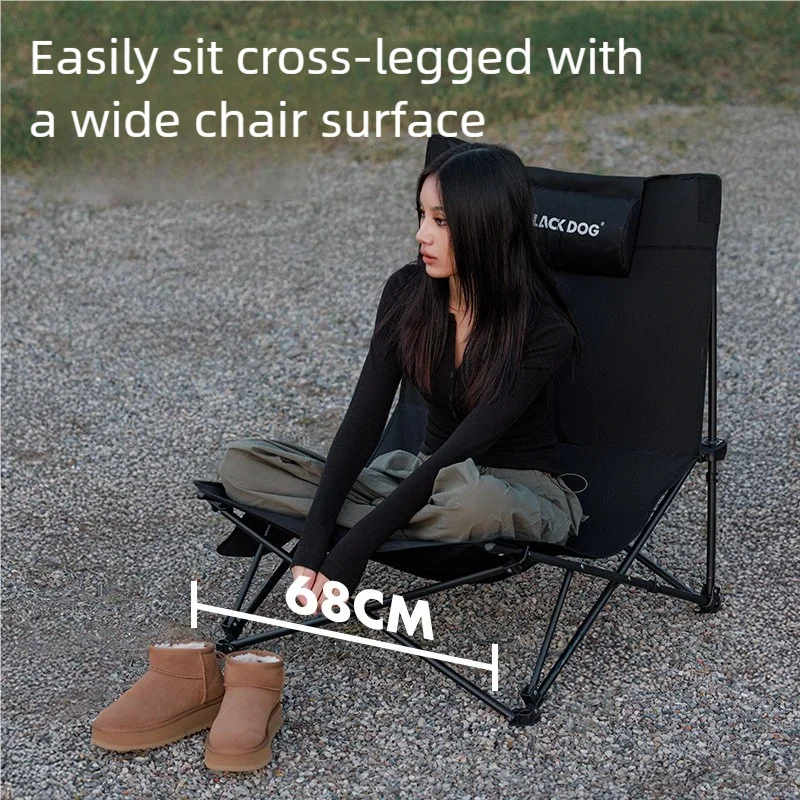 Blackdog Camping Chair With Pillow Lounge Office Nap Home Use Recliner Outdoor Foldable Beach Fishing Tourist Chairs