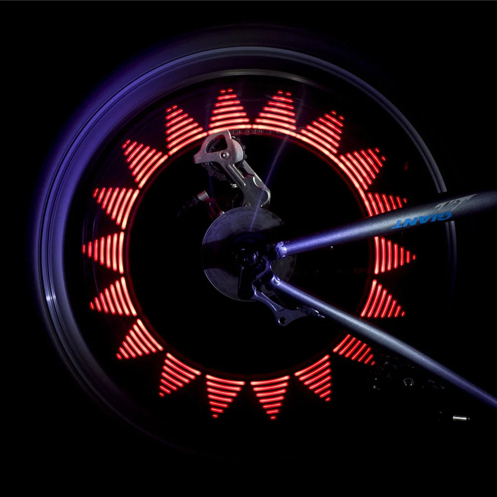 14 RGB LED Bicycle Wheel Signal Tire Spoke Light Mountain Road Bike Warning Lamp