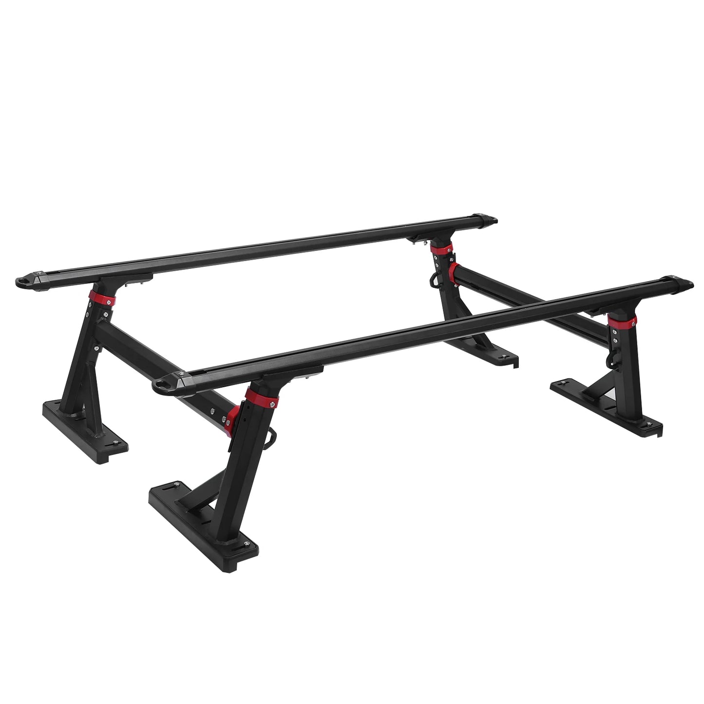 Universal Truck Ladder Rack Crossbar 800 LBS Capacity Aluminum 18-28''High Adjustable for Ford F-Series/Ram/Tacoma/Tundra/Canyon