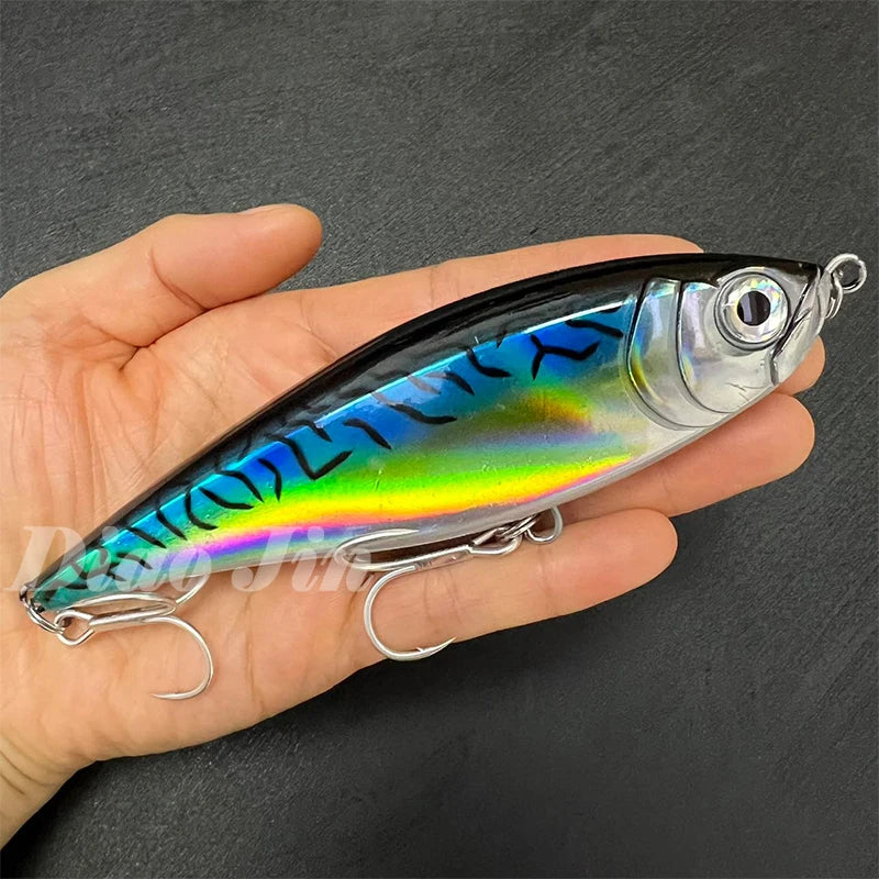 130mm 48g Pencil Fishing Lures Saltwater Trout Pesca Artificial Twitchbait 3D Floating Wobblers for Twitch Fishing Equipment