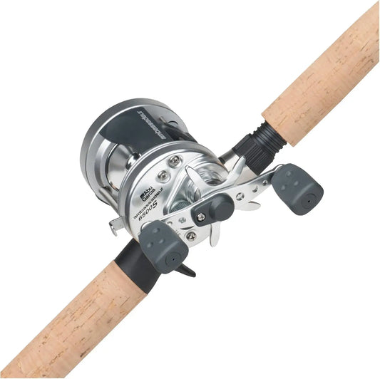 Professional Baitcast Fishing Rod and Reel Combo with Smooth Retrieve, Medium Heavy Power, 7' Length