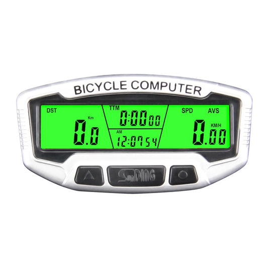 Bicycle Digital LCD Wired Computer Speedometer Biking Portable Bike Backlight Code Table Dustproof Cycling Parts for SUNDING