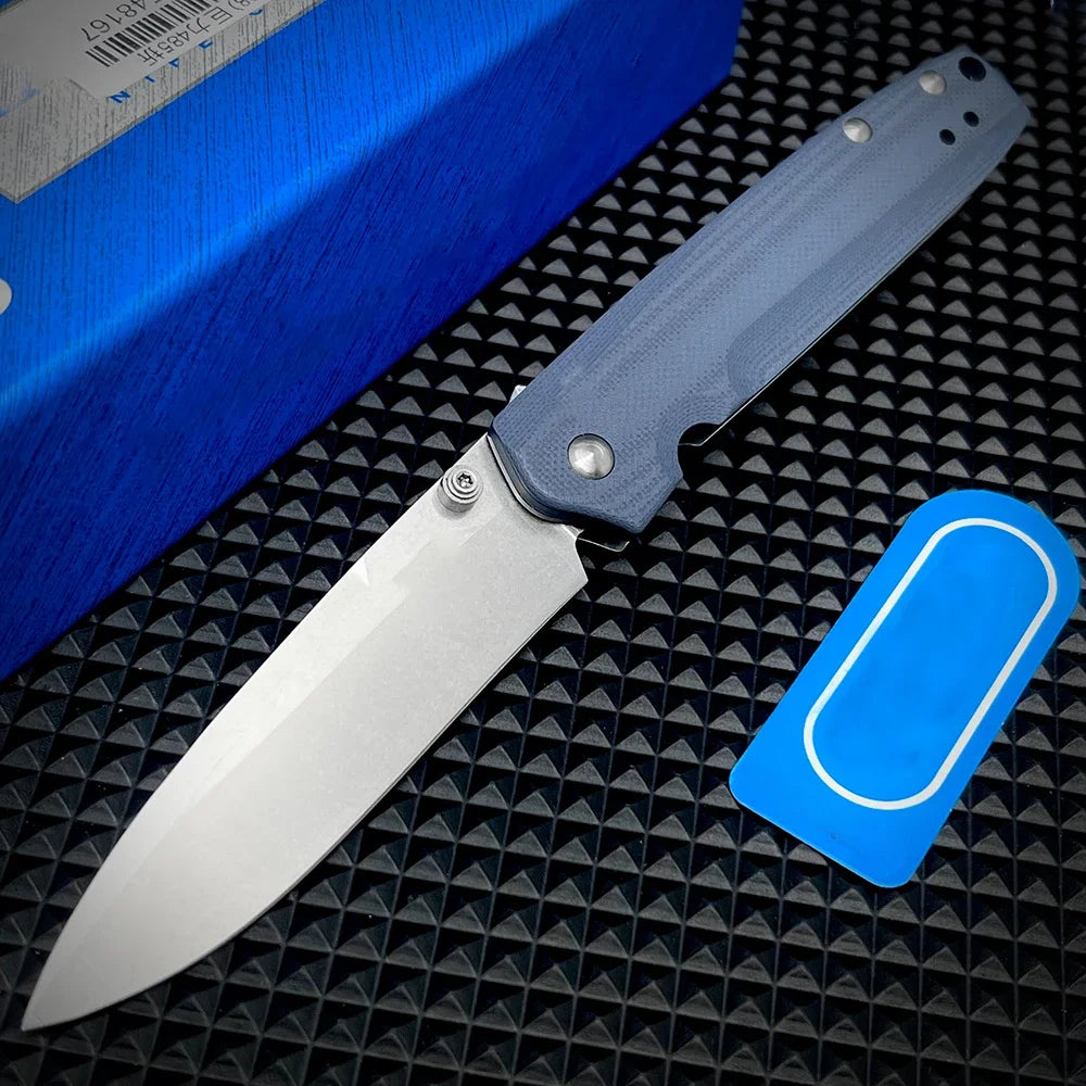 BM 485 Outdoor Self Defense Folding Blade Knife Utility G-10 Handles EDC Pocket Tactical Rescue Sharp Tools Hunting Jackknife